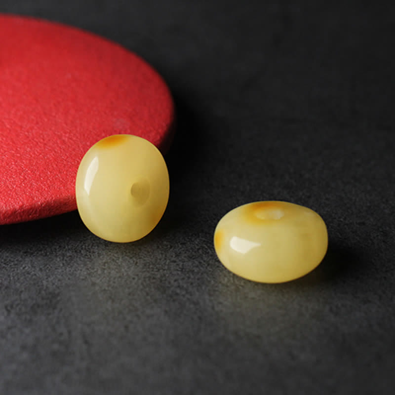 108 Mala Beads Natural Citrine Amber Peace Buckle Red Agate PiXiu Protection Charm Bracelet - image 15