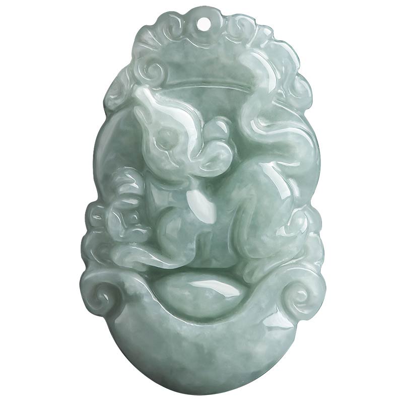 Buddha Stones Natural Jade 12 Chinese Zodiac Sucess Pendant Necklace - image 6