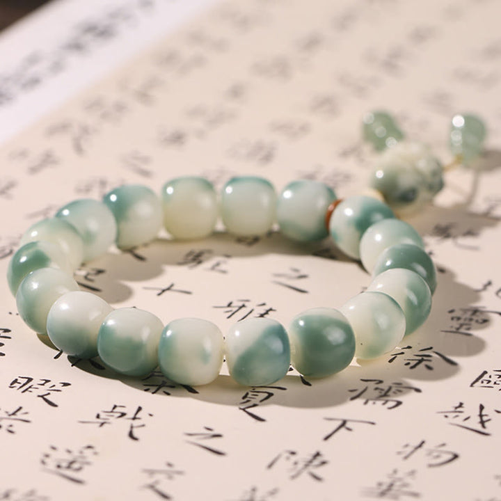 Buddha Stones Gradient Bodhi Seed Nine Tailed Fox Cat Paw Claw Pine Cone Peace Bracelet - image 7