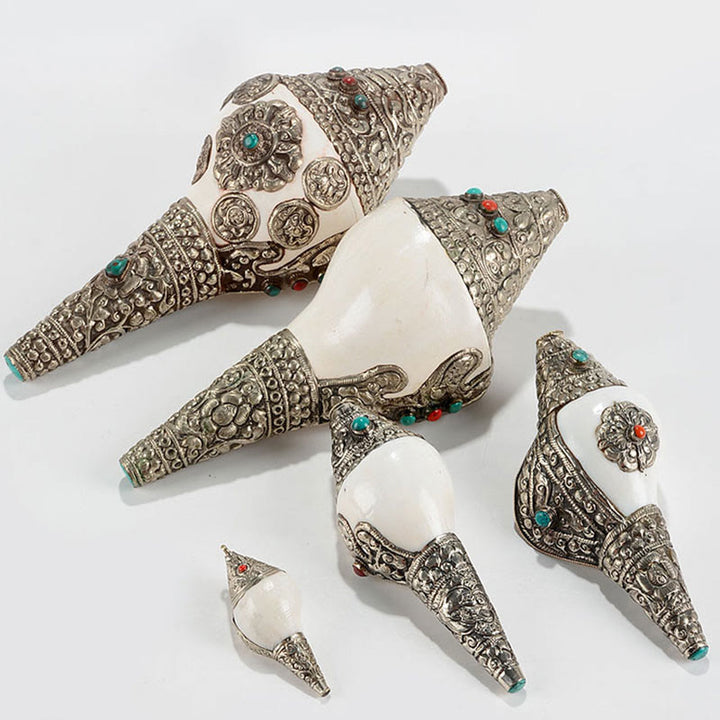 Tibetan Natural Shankha Conch Shell Seashell Wealth Lucky Home Decoration - image 20