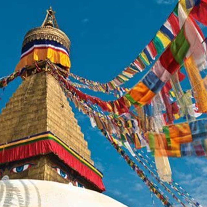 Buddha Stones Outdoor Long-lasting Windhorse 20 Pcs Prayer Flag - image 5