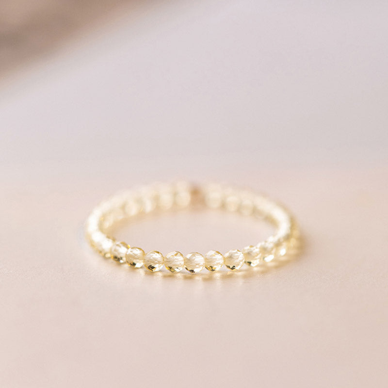 Buddha Stones Natural Citrine Happiness Prosperity Ring - image 9