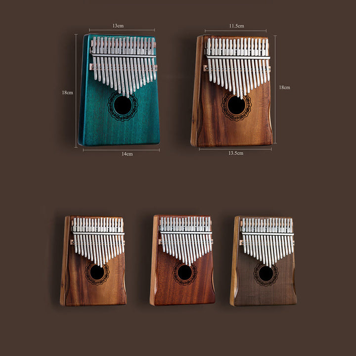 Buddha Stones Kalimba 17 Keys Thumb Piano Mahogany Wood Acacia Walnut Portable Finger Piano