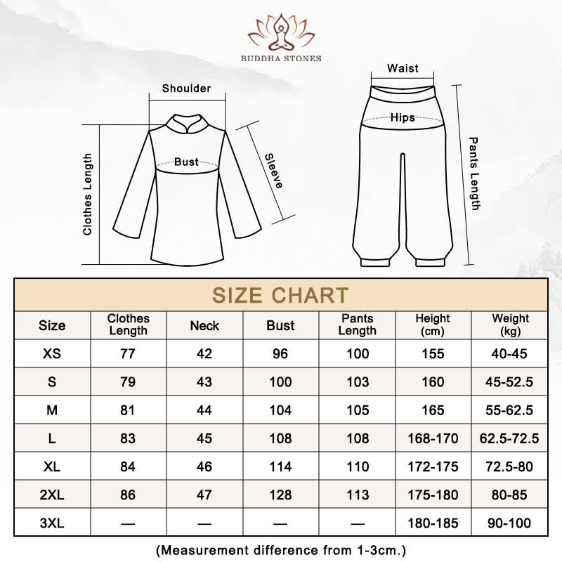 Lotus Flower Leaf Pattern Tai Chi Meditation Prayer Spiritual Zen Practice Clothing Women's Set - image 20