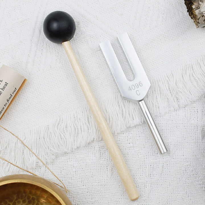 Tuning Fork 4096HZ Aluminum Alloy Crystal Tuning Fork with Hammer for Chakra Healing - image 3