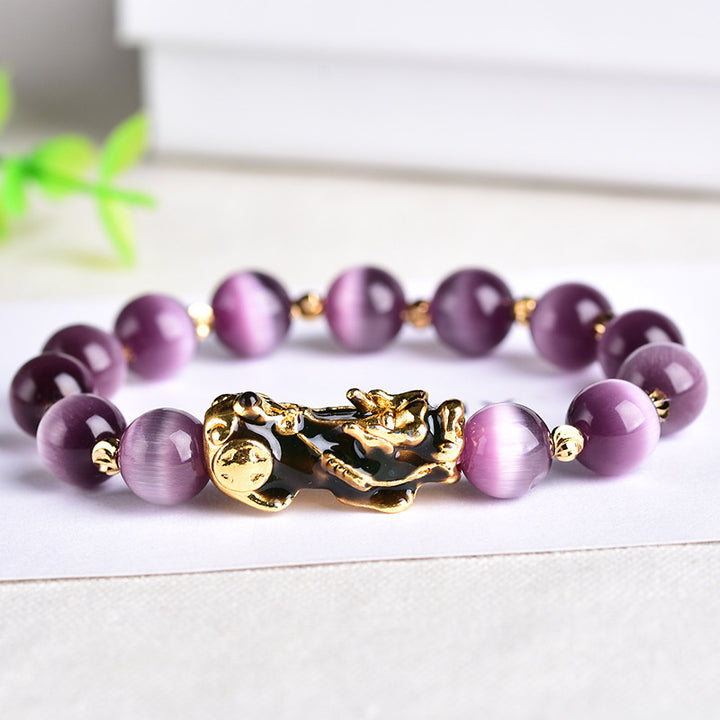 Buddha Stones Pixiu Cat Eye Wealth Bracelet - 2 - image 3