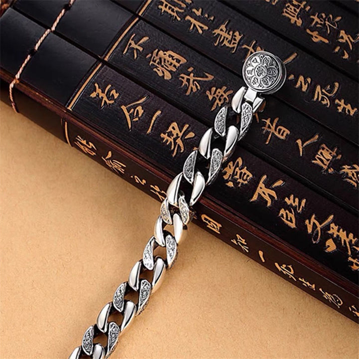 Buddha Stones Tibet Om Mani Padme Hum Double Dorje Vajra Creativity Bracelet - image 2