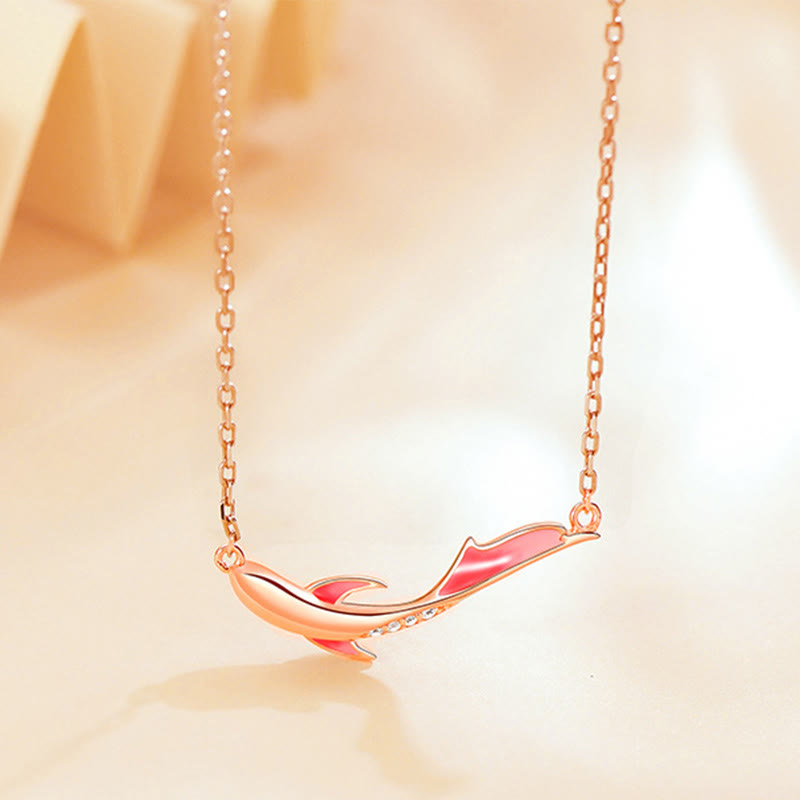 Buddha Stones 925 Sterling Silver Koi Fish Luck Zircon Prosperity Necklace Pendant - Koi Fish(Luck♥Prosperity) - image 1