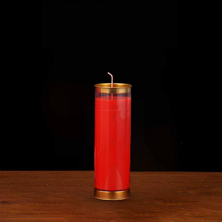 Meditation Prayer Altar Candle Buddhist Temple Rituals Use Items - Red - Medium (3 Days) - image 10
