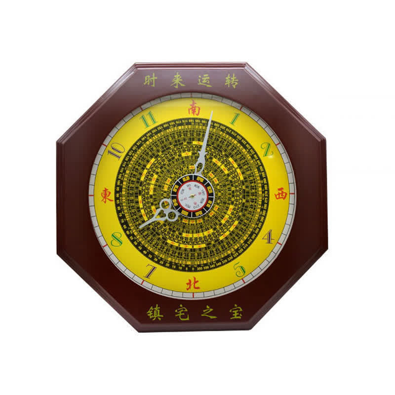 Feng Shui Bagua Map Balance Energy Map Wall Clock