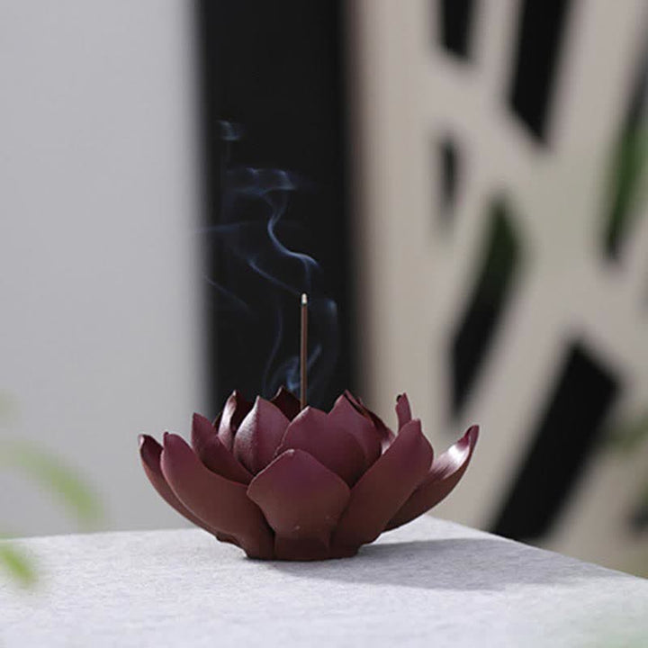 Tibetan Lotus Positive Peace Incense Burner Decoration