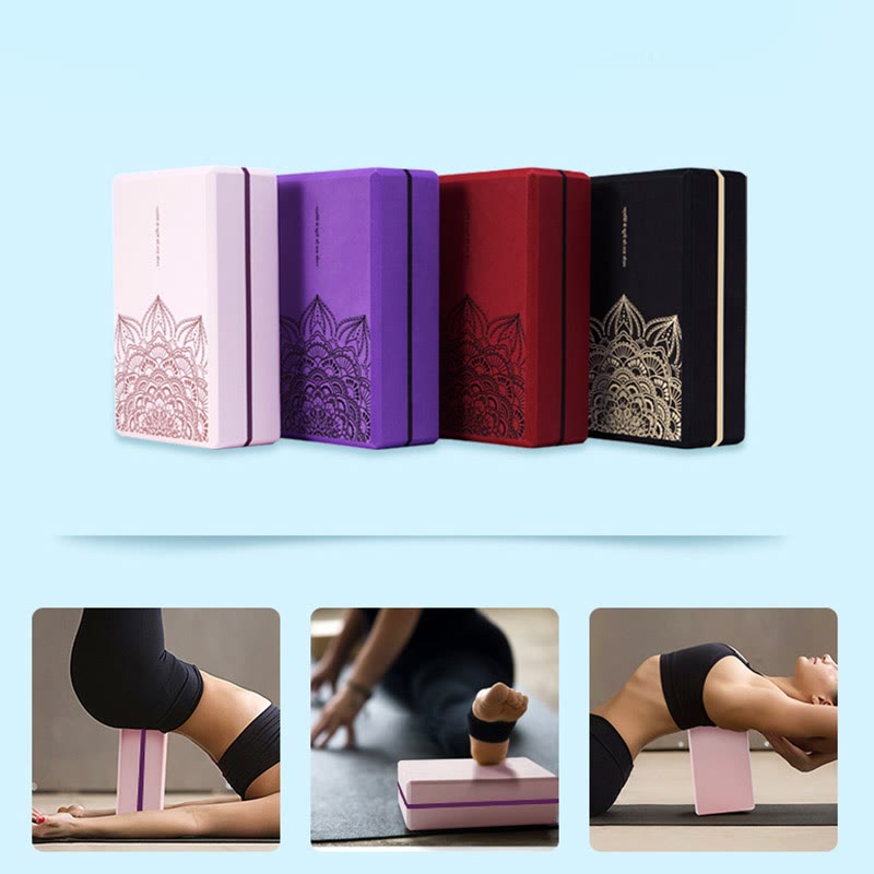 Buddha Stones Tibetan Mandala Mindful Soft Non-Slip Foam Yoga Block