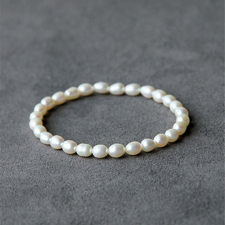 Buddha Stones Natural Pearl Healing Beaded Bracelet