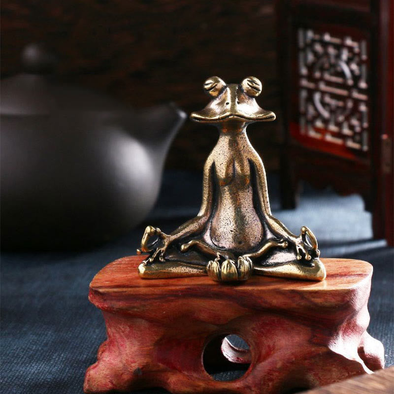 Buddha Stones Mini Small Frog Turtle Koi Fish Snail Crab Copper Wealth Home Decoration