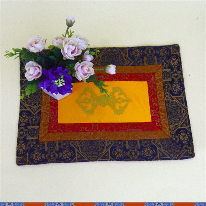 Buddha Stones Prayer Altar Mat Vajra Spiritual Power Healing Meditation Mat