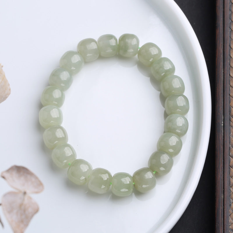 Buddha Stones Gradient Jade Luck Blessing Bracelet