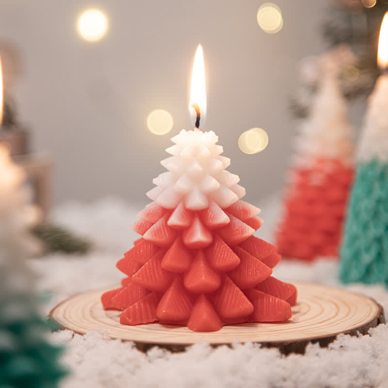 Christmas Tree Scented Soy Wax Candle Gift For Family Friends