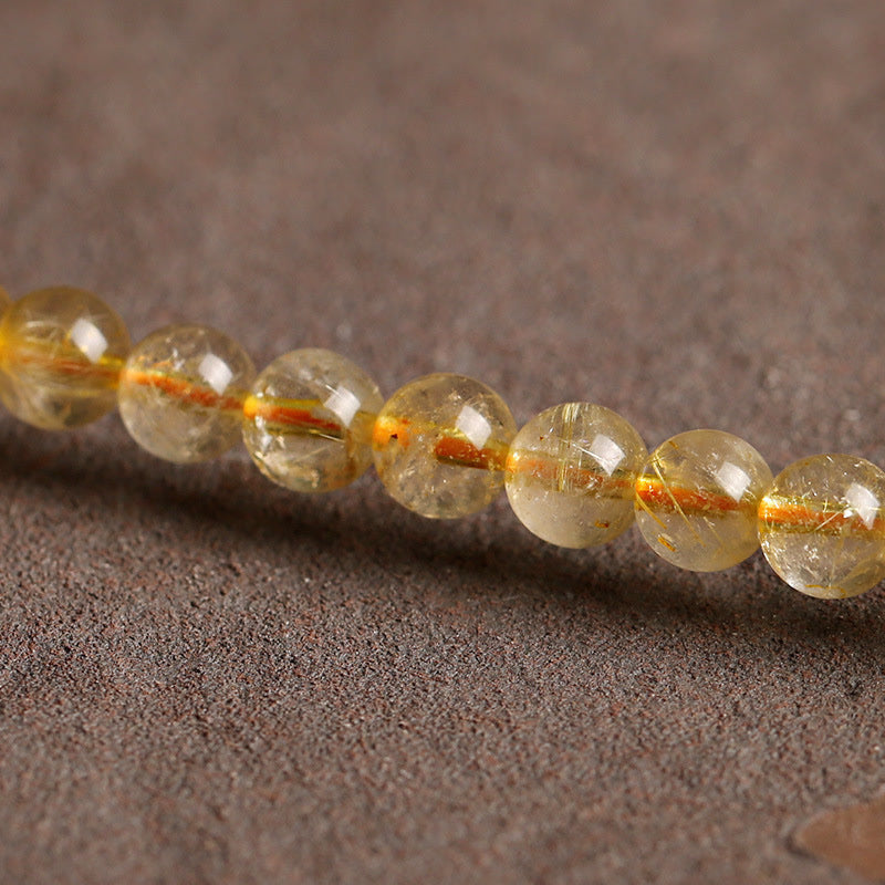 Buddha Stones Natural Citrine Prosperity Protection Bracelet