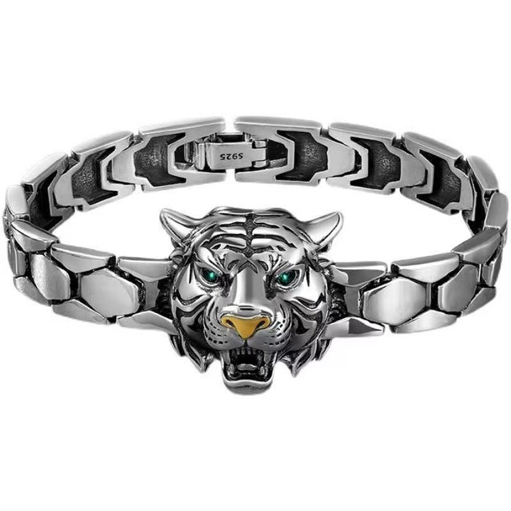 Buddha Stones Tiger Head Design Healing Bracelet