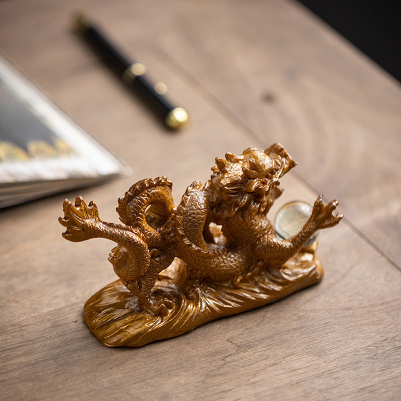 Buddha Stones Year Of The Dragon Color Changing Resin Luck Success Tea Pet Home Figurine Decoration