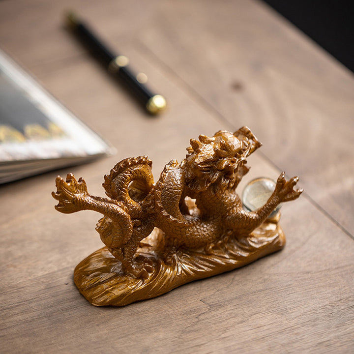 Buddha Stones Year Of The Dragon Color Changing Resin Luck Success Tea Pet Home Figurine Decoration