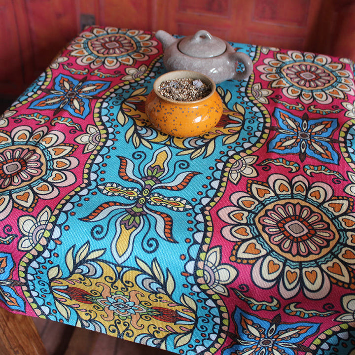 Boho Mandala Tablecloth Home Table Cover Decor