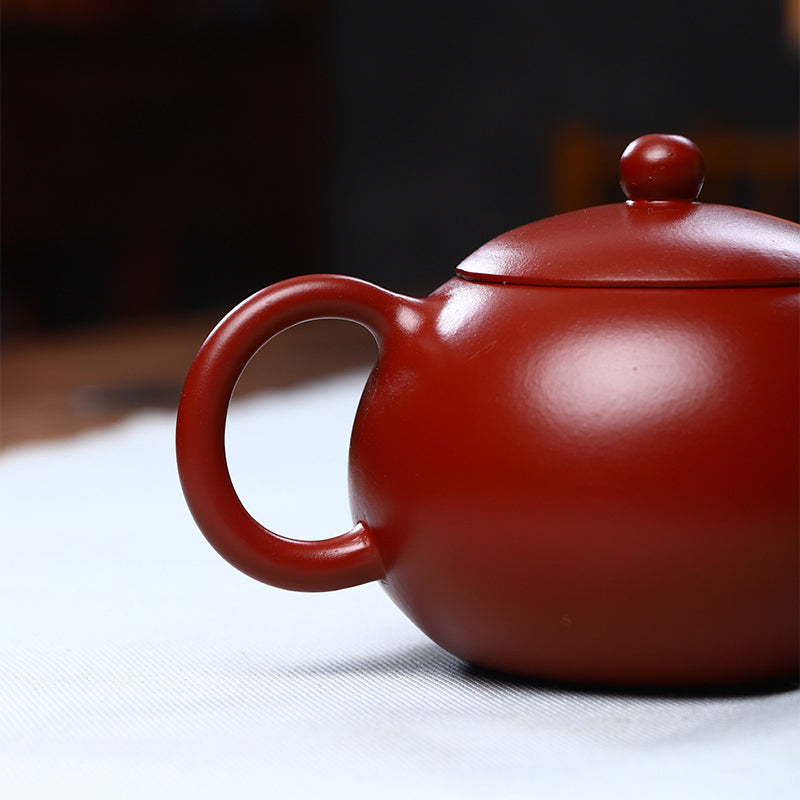 Buddha Stones Vintage Xishi Teapot Purple Clay Kung Fu Teapot 240ml