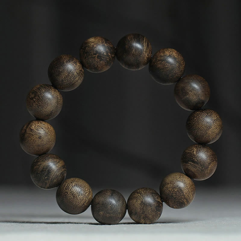 Buddha Stones Nine Points Sinking Water Vietnam Hoi An Agarwood Peace Strength Bracelet