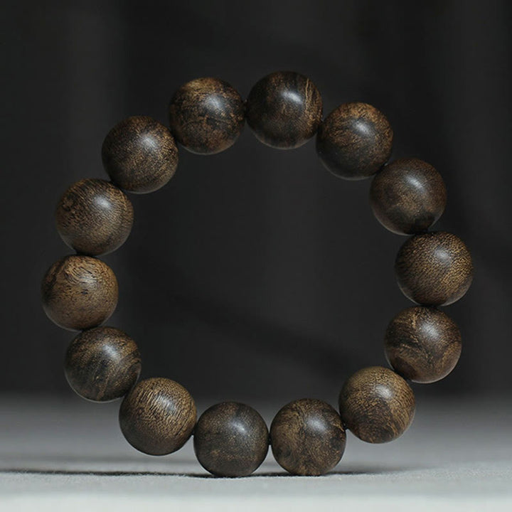 Buddha Stones Nine Points Sinking Water Vietnam Hoi An Agarwood Peace Strength Bracelet