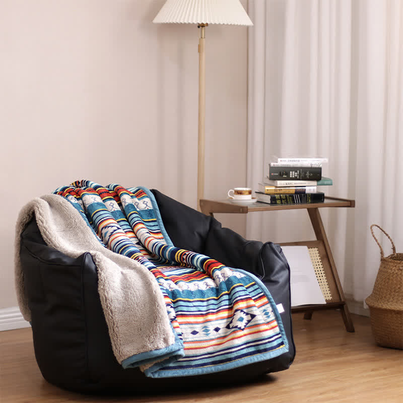 Geometric Warm Soft Bed Throw Blanket