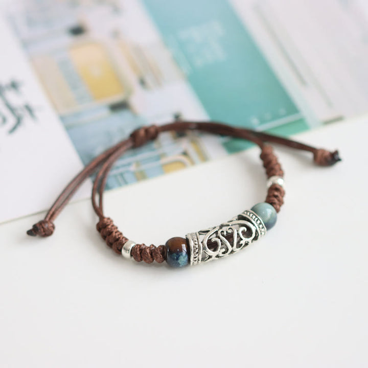 Tibet Ceramic Bead Wealth String Bracelet