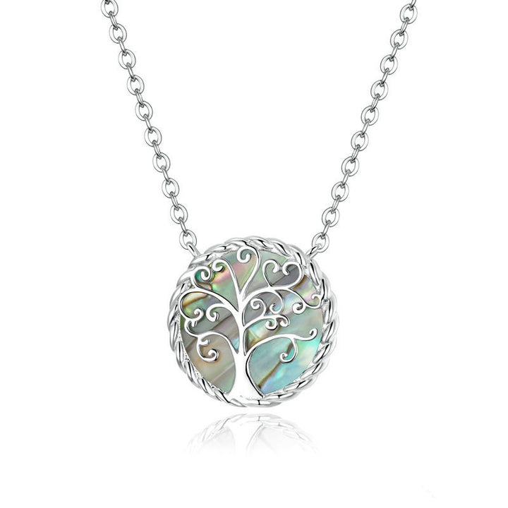 Buddha Stones 925 Sterling Silver The Tree of Life Creation Necklace Pendant