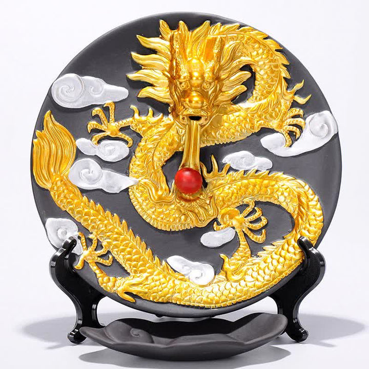 Dragon Ceramic Backflow Smoke Fountain Meditation Incense Burner