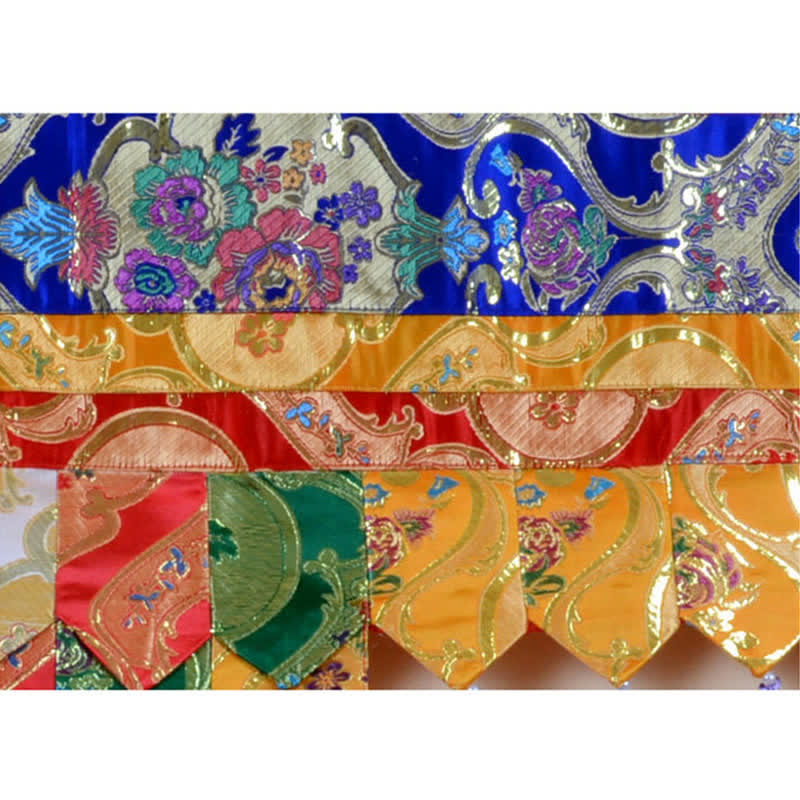 Tibetan Five Colors Hanging Curtain Prayer Altar Healing Meditation Curtain