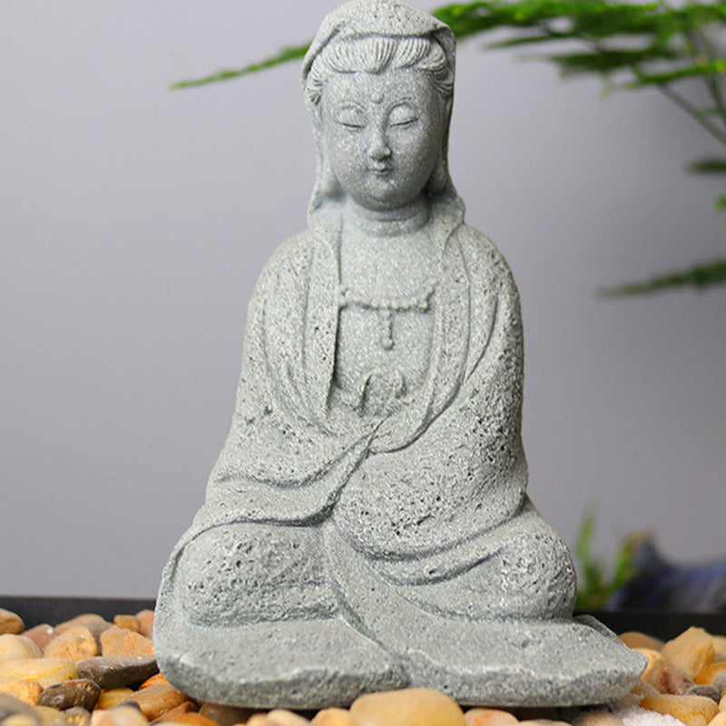 Buddha Stones Avalokitesvara Statue Blessing Home Decoration