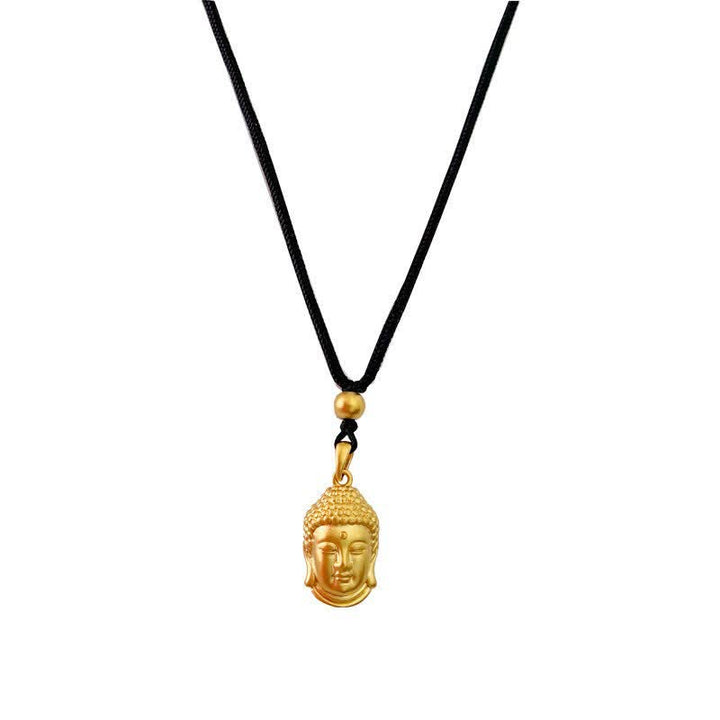 Gold Buddha Copper Wealth Necklace Pendant