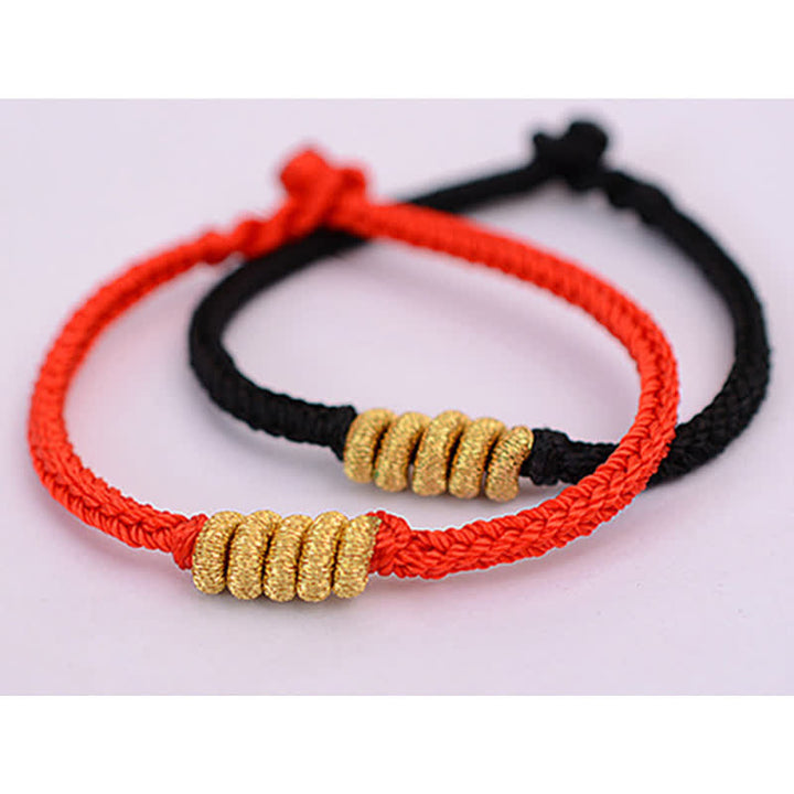 Handmade Simple Design Chinese Knotting Luck Strength Braid String Bracelet