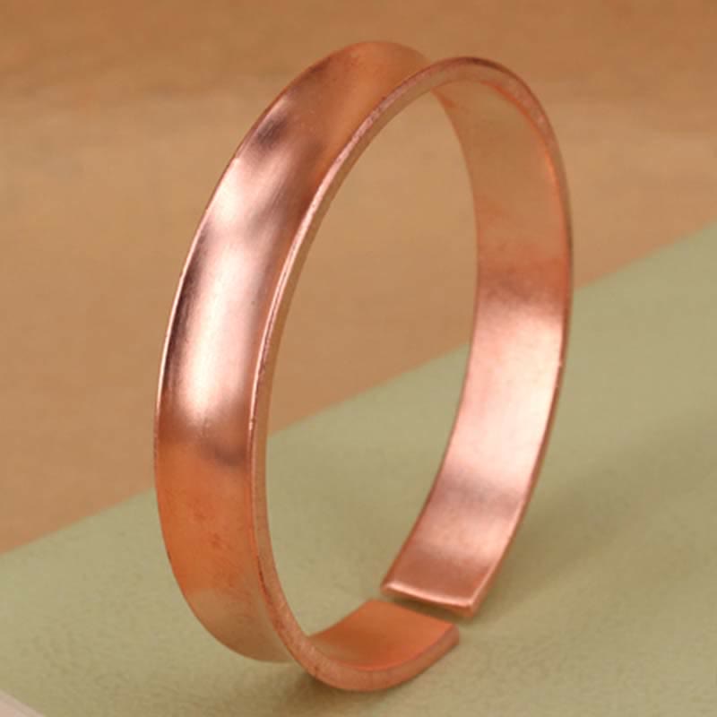 Copper Wealth Luck Cuff Bracelet Bangle