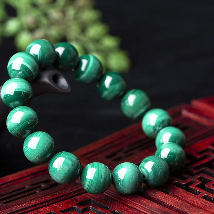 Buddha Stones Natural Malachite Protection Calmness Bracelet