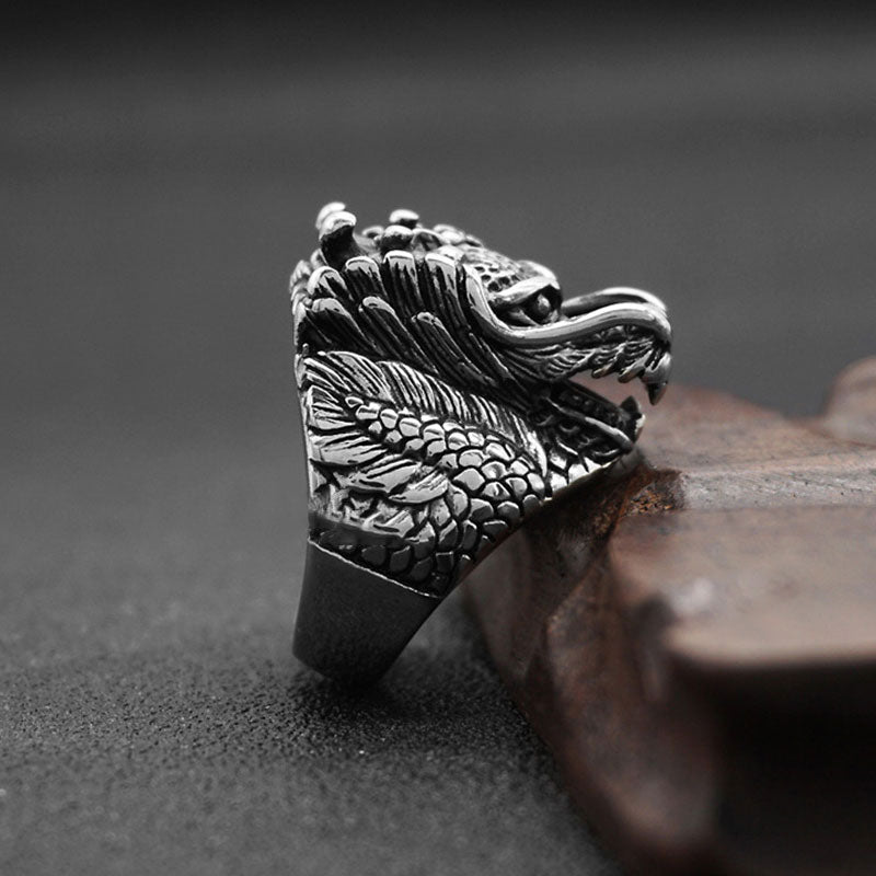 Dragon Balance Titanium Steel Ring