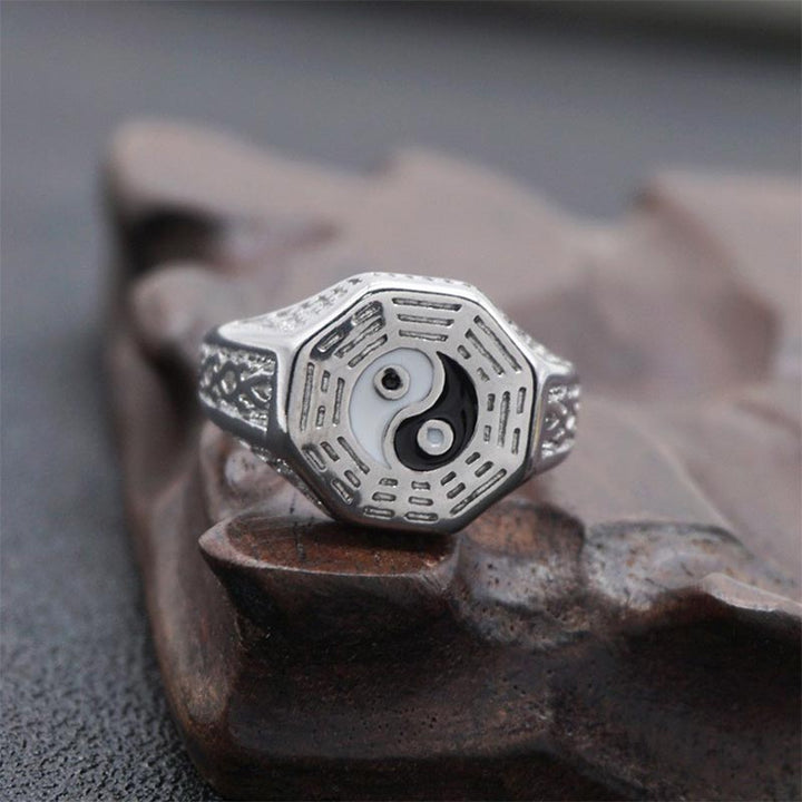 Yin Yang Symbol Copper Luck Ring