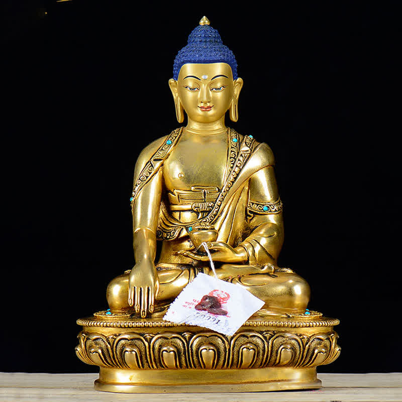 Buddha Shakyamuni Compassion Copper Statue Decoration