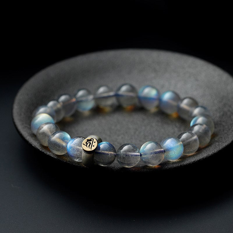 12 Chinese Zodiac Moonstone Calm Love Bracelet