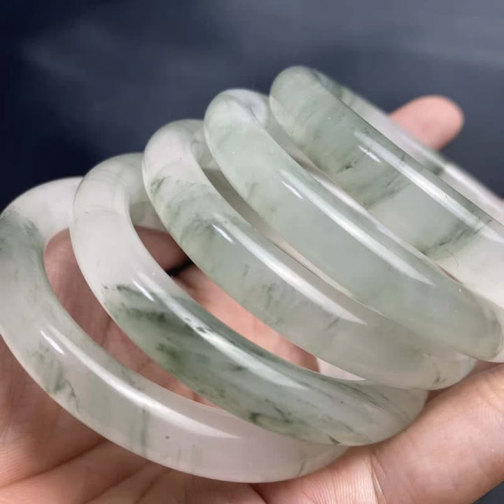 Jade Abundance Luck Blessing Bracelet Bangle