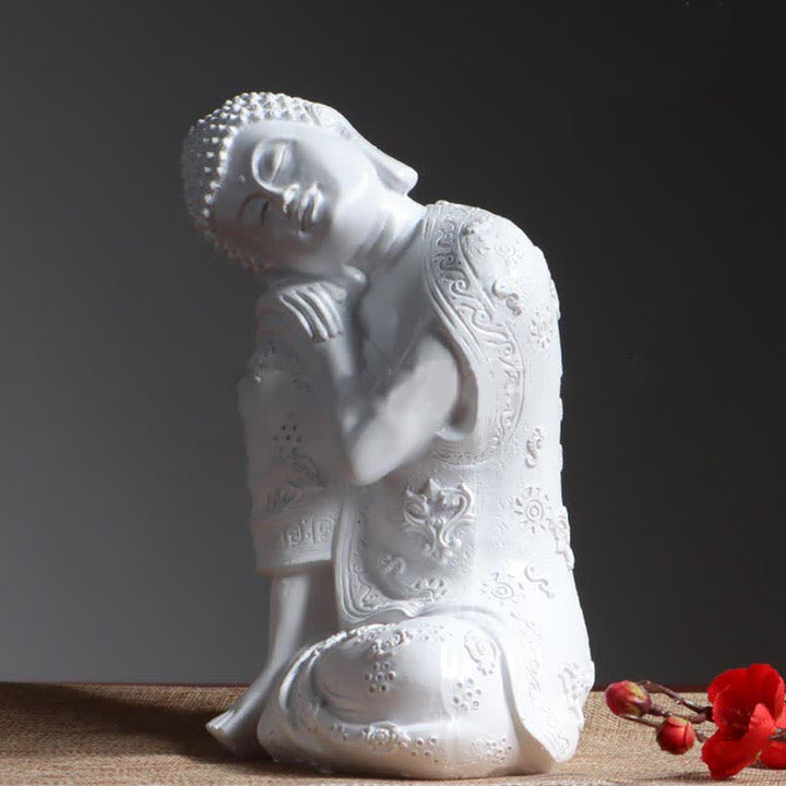 Tibetan Meditating Buddha Serenity Resin Statue Decoration