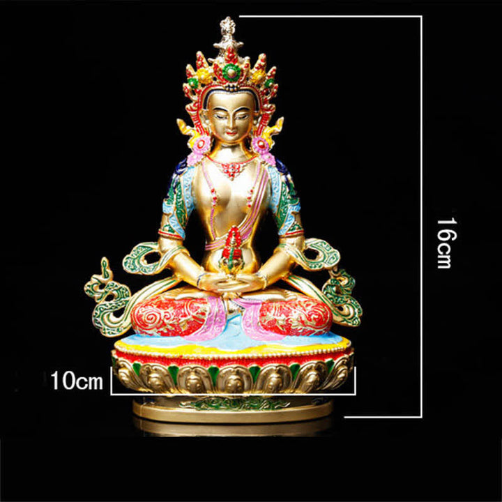 Longevity Buddha Figurine Serenity Statue Home Decoration