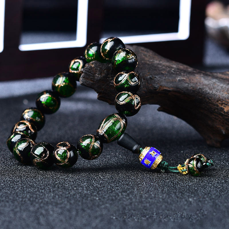 Tibetan Dragon Vein Agate Healing Bracelet