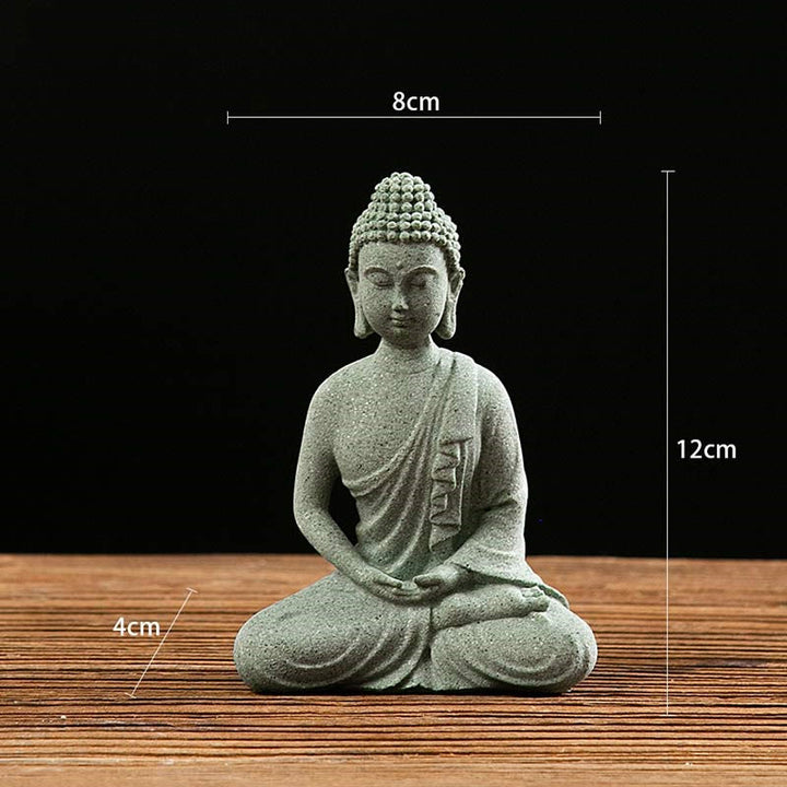 Tibetan Meditation Contemplation Buddha Serenity Compassion Statue Figurine Decoration