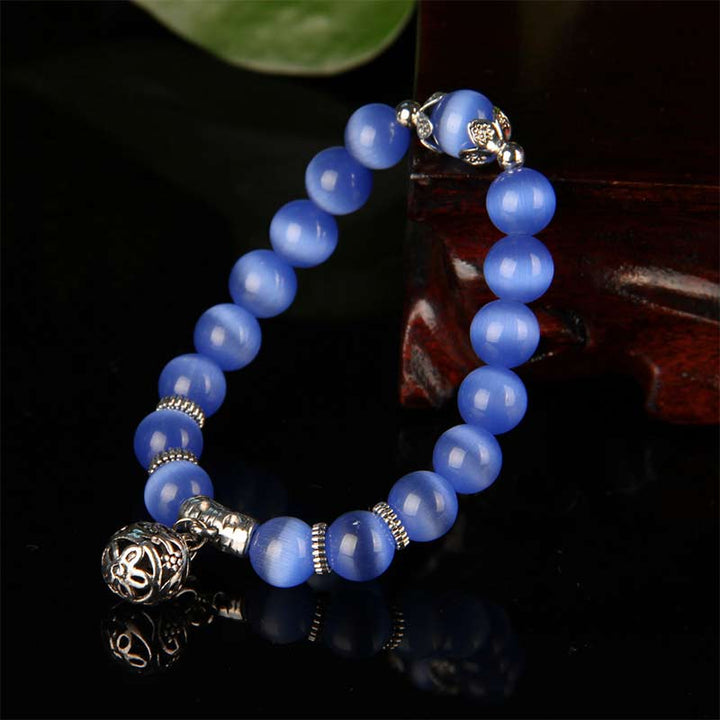 Buddha Stones Tibetan Cat Eye Lucky Bracelet