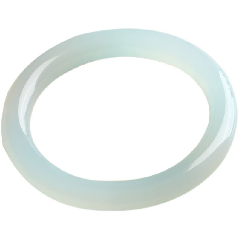 Natural Aquamarine Blessing Serenity Bangle Bracelet